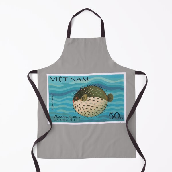 Item preview, 1984 Vietnam Spotted Porcupinefish Postage Stamp designed and sold by retrographics.