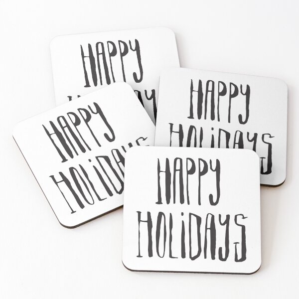 Item preview, Happy Holidays Hand lettering in black color designed and sold by Jdawnink.