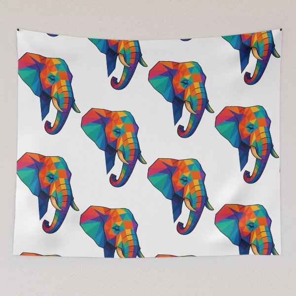 Item preview, Prismatic Three-Quarter Elephant Profile designed and sold by TheWonkyEaselCo.