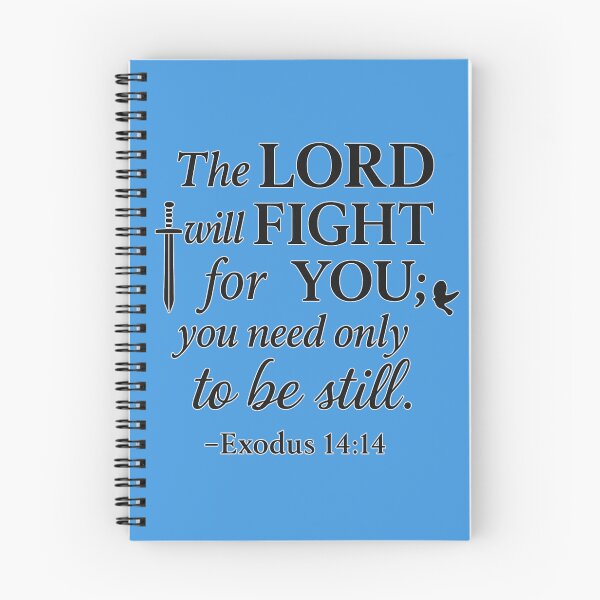 Item preview, The Lord Will Fight for You – Exodus 14:14 Bible Verse Design designed and sold by DeusEst.