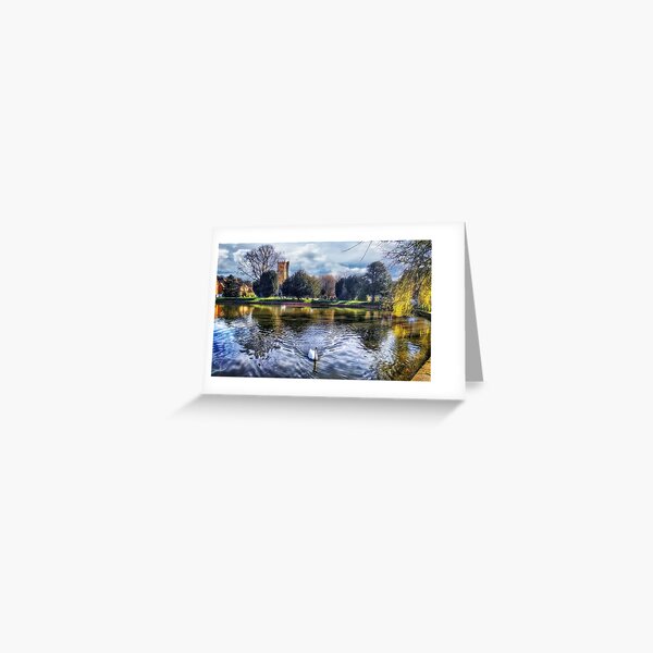Crammer Pond Devizes Wiltshire England UK Greeting Card