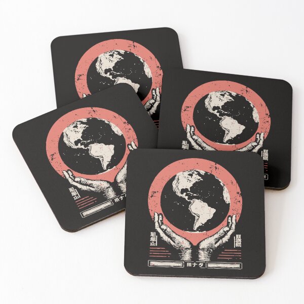 Item preview, Conceptual Earth – Hands Holding Planet with Japanese Sun designed and sold by TuncGK.