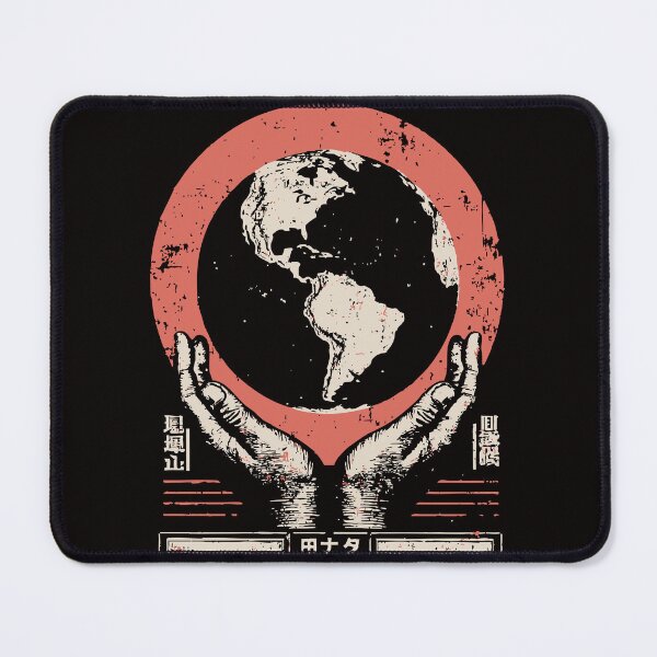 Item preview, Conceptual Earth – Hands Holding Planet with Japanese Sun designed and sold by TuncGK.