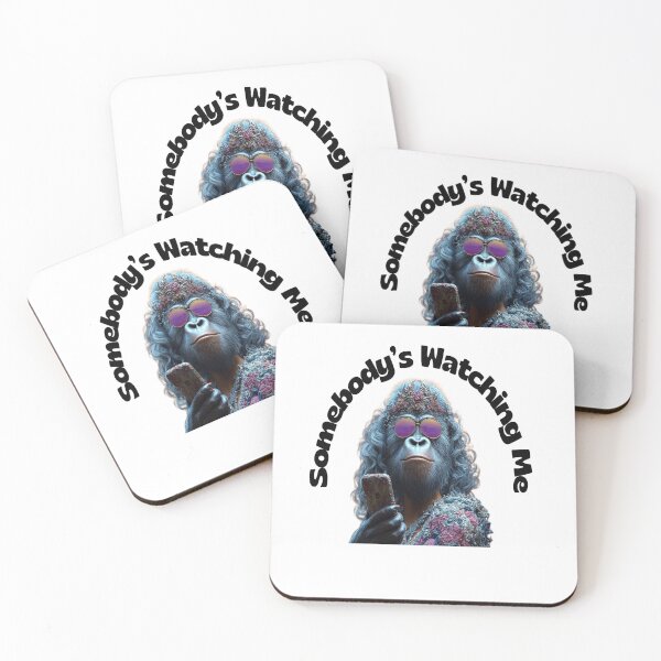 Item preview, Somebody’s Watching Me Funny Anxiety Gorilla Meme | Surreal Pop Art designed and sold by Asif's PixelPlay.