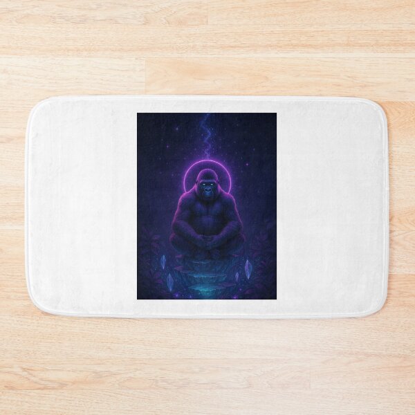 Item preview, Meditating Astral Gorilla on Crystal Steps designed and sold by dessertcruzing.