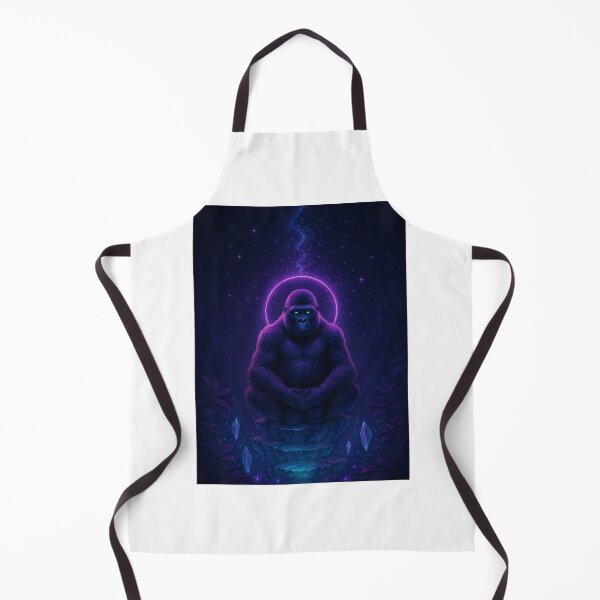 Item preview, Meditating Astral Gorilla on Crystal Steps designed and sold by dessertcruzing.