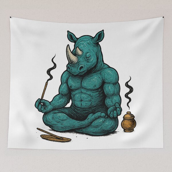 Item preview, zen rino designed and sold by Mjonkey.