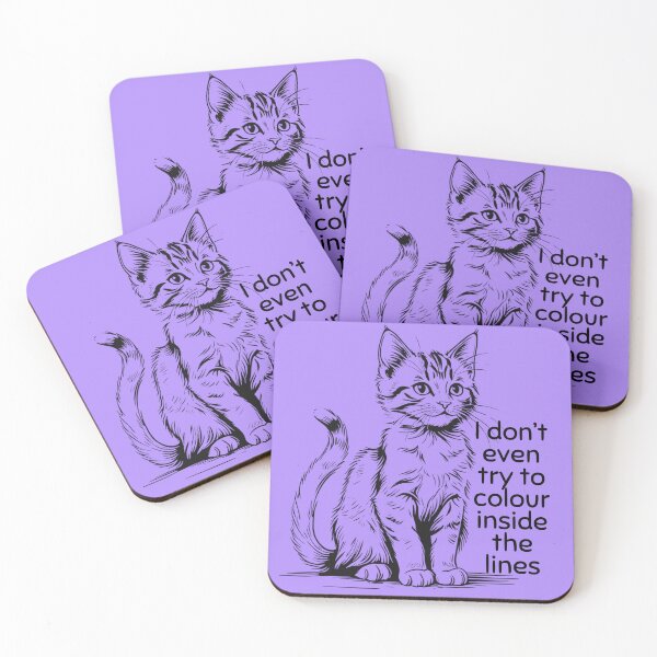 Item preview, Rude kittens - I don't even try to colour inside the lines designed and sold by TalkingHerds.