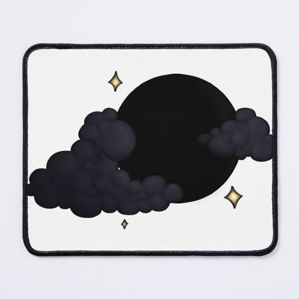 Item preview, New Moon with Clouds designed and sold by rowanmakesart.