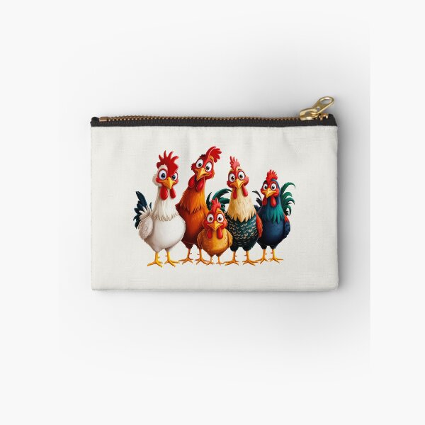 Item preview, The Chicken Gang – Funny Cartoon Poultry Squad designed and sold by EmeraldeaArt.