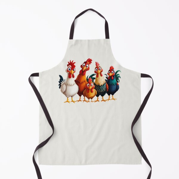 Item preview, The Chicken Gang – Funny Cartoon Poultry Squad designed and sold by EmeraldeaArt.