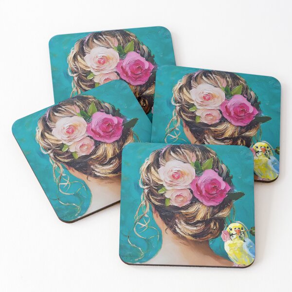 Item preview, Grandmillennial art, A creative hairdresser, budgie art designed and sold by SophieClimaArt.