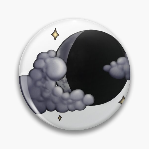 Item preview, Waning Crescent Moon with Clouds designed and sold by rowanmakesart.