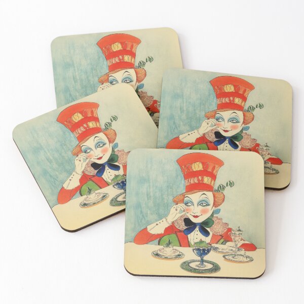 Item preview, Whimsical Mad Hatter Tea Party – Vintage Alice in Wonderland Illustration designed and sold by dawnleblanc55.