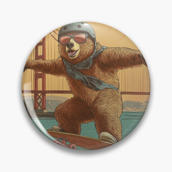 Item preview, San Francisco Skate Boarding Bear designed and sold by juleseastbitch.