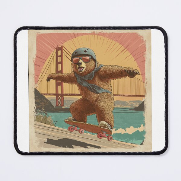 Item preview, San Francisco Skate Boarding Bear designed and sold by juleseastbitch.