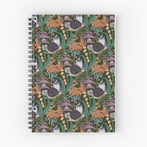 Item preview, Whimsical Gnome Wizard Forest Pattern Cottagecore Snails, Mushrooms & Magic Jemma Jamie Skidmore  designed and sold by Jemma Jamie Skidmore.