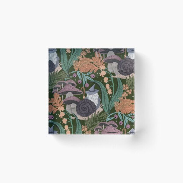 Item preview, Whimsical Gnome Wizard Forest Pattern Cottagecore Snails, Mushrooms & Magic Jemma Jamie Skidmore  designed and sold by Jemma Jamie Skidmore.