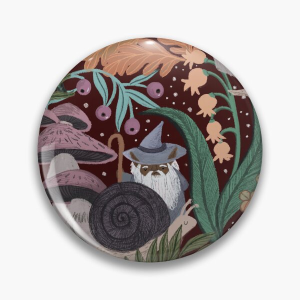 Item preview, Whimsical Wizard Forest Pattern Cottagecore Snails, Mushrooms & Magic Jemma Jamie Skidmore  designed and sold by Jemma Jamie Skidmore.