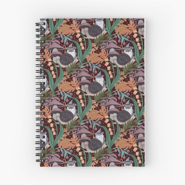 Item preview, Whimsical Wizard Forest Pattern Cottagecore Snails, Mushrooms & Magic Jemma Jamie Skidmore  designed and sold by Jemma Jamie Skidmore.