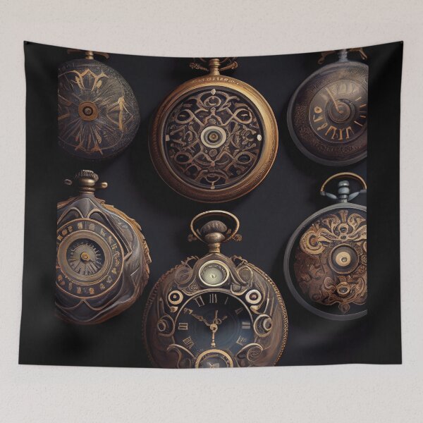 Item preview, Steampunk Timepieces: Ornate Pocket Watch Compilation designed and sold by ShadowAndSlate.