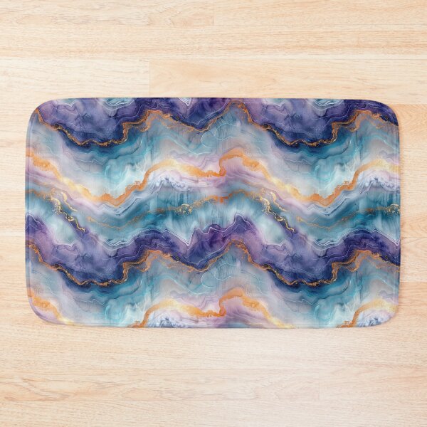 Item preview, Abstract Agate Marble with Purple, Blue, and Gold designed and sold by NTGUILTY.