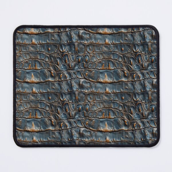 Item preview, Distressed Dark Blue and Orange Crocodile Skin Texture designed and sold by NTGUILTY.