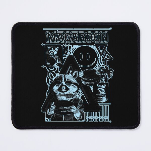 Artikelvorschau, Macaron Waschbär Extreme Neon Lineart entworfen und verkauft von The Nerd Gift Source.