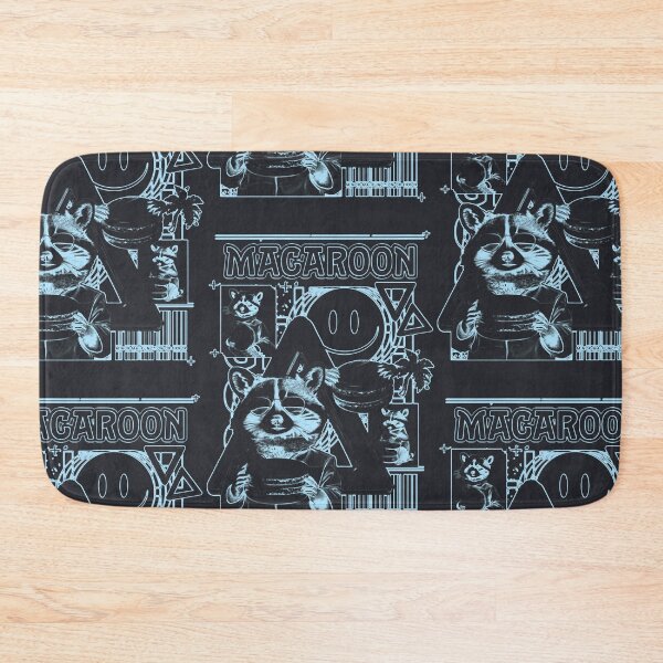 Item preview, Macaron Raccoon Extreme Neon Lineart designed and sold by The Nerd Gift Source.
