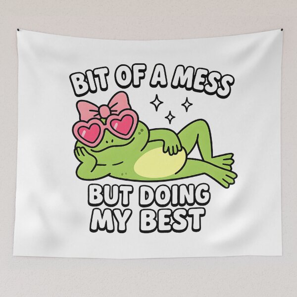 Item preview, Sweet Frog - Bit of a mess but doing my best designed and sold by Channel1Design.