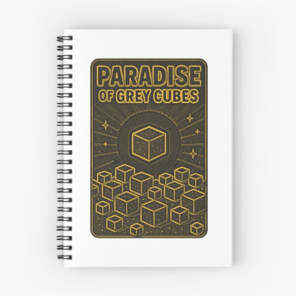 Item preview, Paradise of grey cube Tarot Card Sign designed and sold by The Nerd Gift Source.