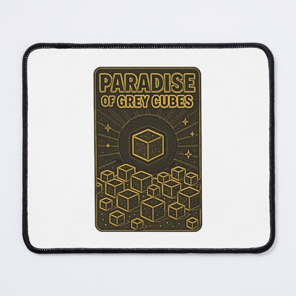 Item preview, Paradise of grey cube Tarot Card Sign designed and sold by The Nerd Gift Source.