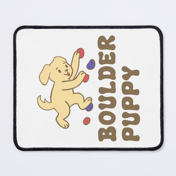 Item preview, Boulder Puppy – Adorable Rock Climbing Dog Illustration designed and sold by KatelynMitalski.