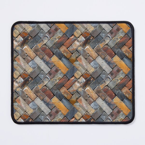 Item preview, Rustic Herringbone Pattern of Weathered Bricks designed and sold by NTGUILTY.