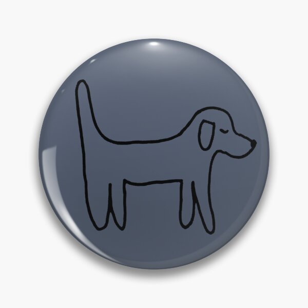 Item preview, Dog - Minimalist hand drawing on gray designed and sold by Vision Illustrated.