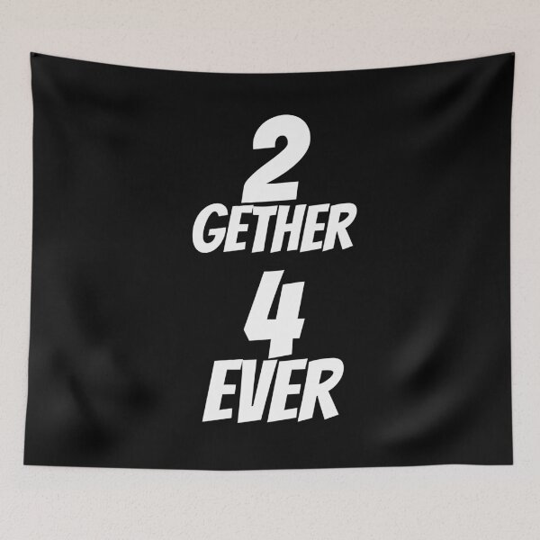Item preview, 2gether 4ever – Bold Retro Love Quote Design designed and sold by Karim-Karem.