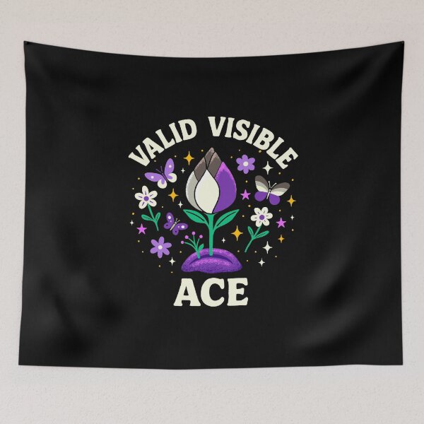 Item preview, Asexual Pride Flower - Dark designed and sold by marielmoreya.