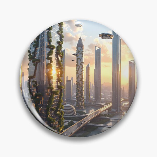 Item preview, Vertical Eden: A Futuristic Urban Oasis designed and sold by oanaunciuleanu.