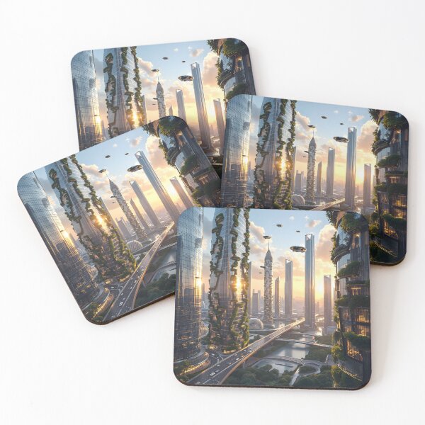 Item preview, Vertical Eden: A Futuristic Urban Oasis designed and sold by oanaunciuleanu.