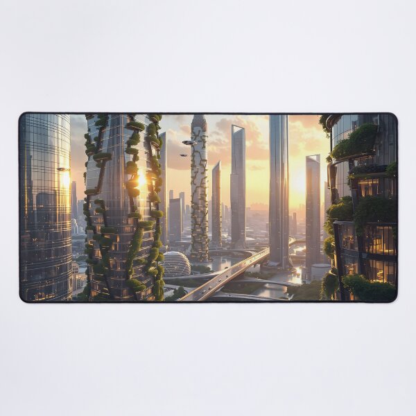 Item preview, Vertical Eden: A Futuristic Urban Oasis designed and sold by oanaunciuleanu.