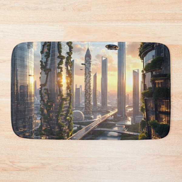 Item preview, Vertical Eden: A Futuristic Urban Oasis designed and sold by oanaunciuleanu.