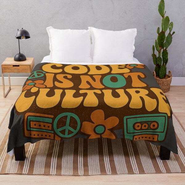 Item preview, Code Is Not Culture – Vintage 70s Anti-AI designed and sold by Planthem.