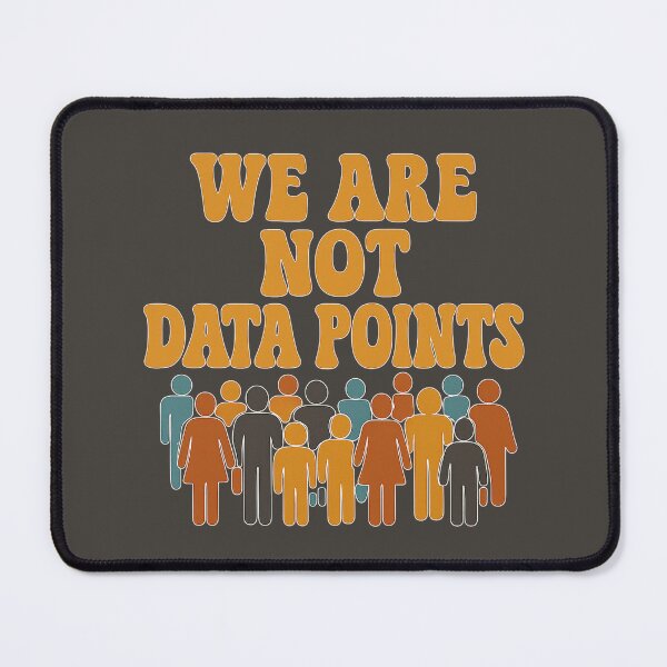 Item preview, We Are Not Data Points – Retro Anti-AI Protest designed and sold by Planthem.