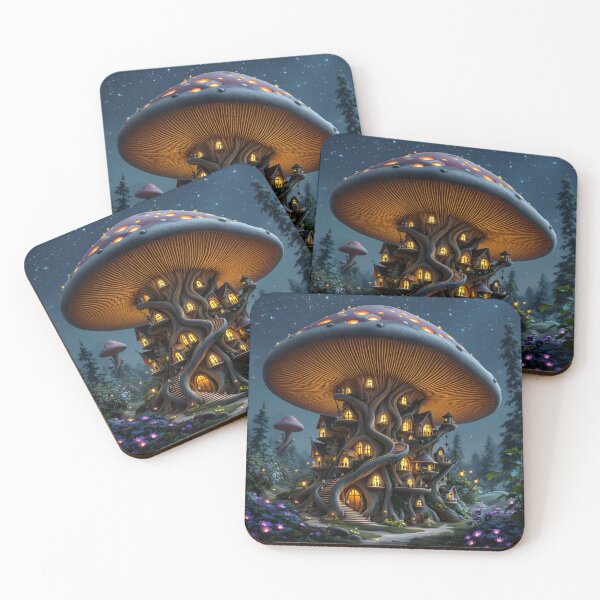 Item preview, Enchanted Mushroom Village designed and sold by oanaunciuleanu.