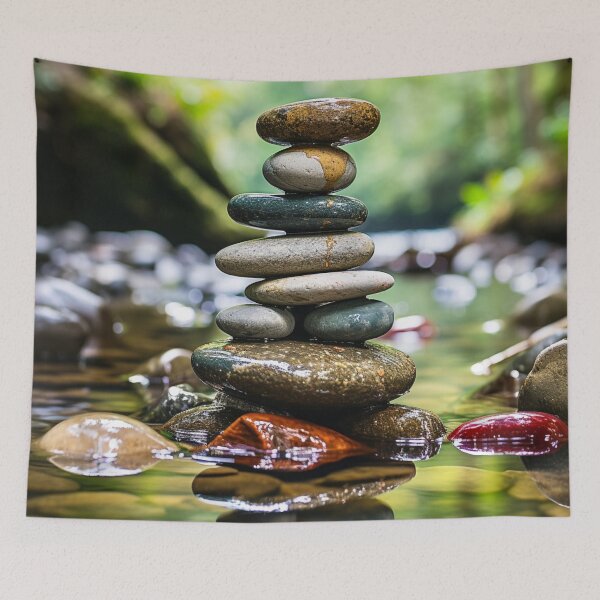 Item preview, Zen Stacked Rocks designed and sold by Myra365Art.