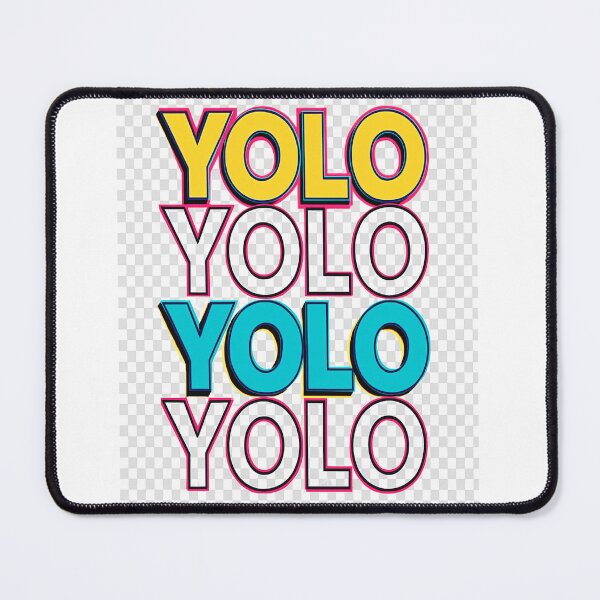 Item preview, Vibrant YOLO - You Only Live Once designed and sold by Rocketbuzz.