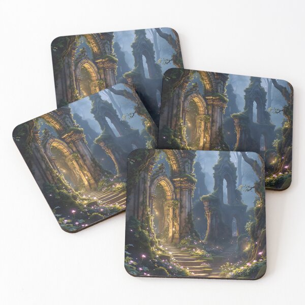 Item preview, Enchanted Ruins in a Mystical Forest designed and sold by oanaunciuleanu.