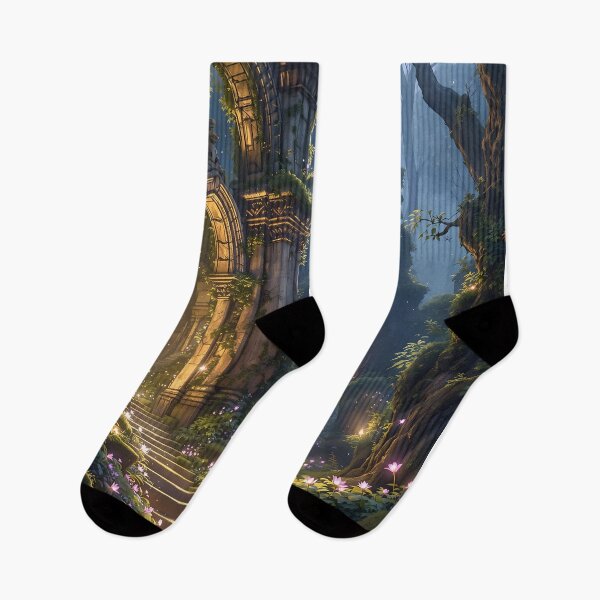 Item preview, Enchanted Ruins in a Mystical Forest designed and sold by oanaunciuleanu.