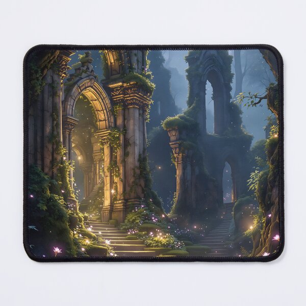 Item preview, Enchanted Ruins in a Mystical Forest designed and sold by oanaunciuleanu.