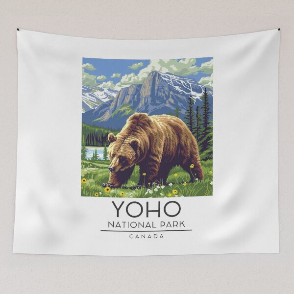 Item preview, A Vintage Illustration of Yoho National Park - Canada designed and sold by GoodOldVintage.